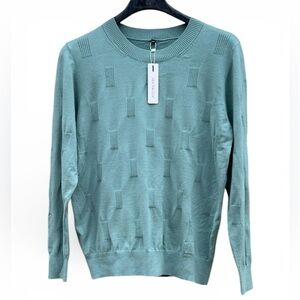 NWT Arach & Cloz Muted Teal Green Sweater Size XXL Soft and Lightweight Classic